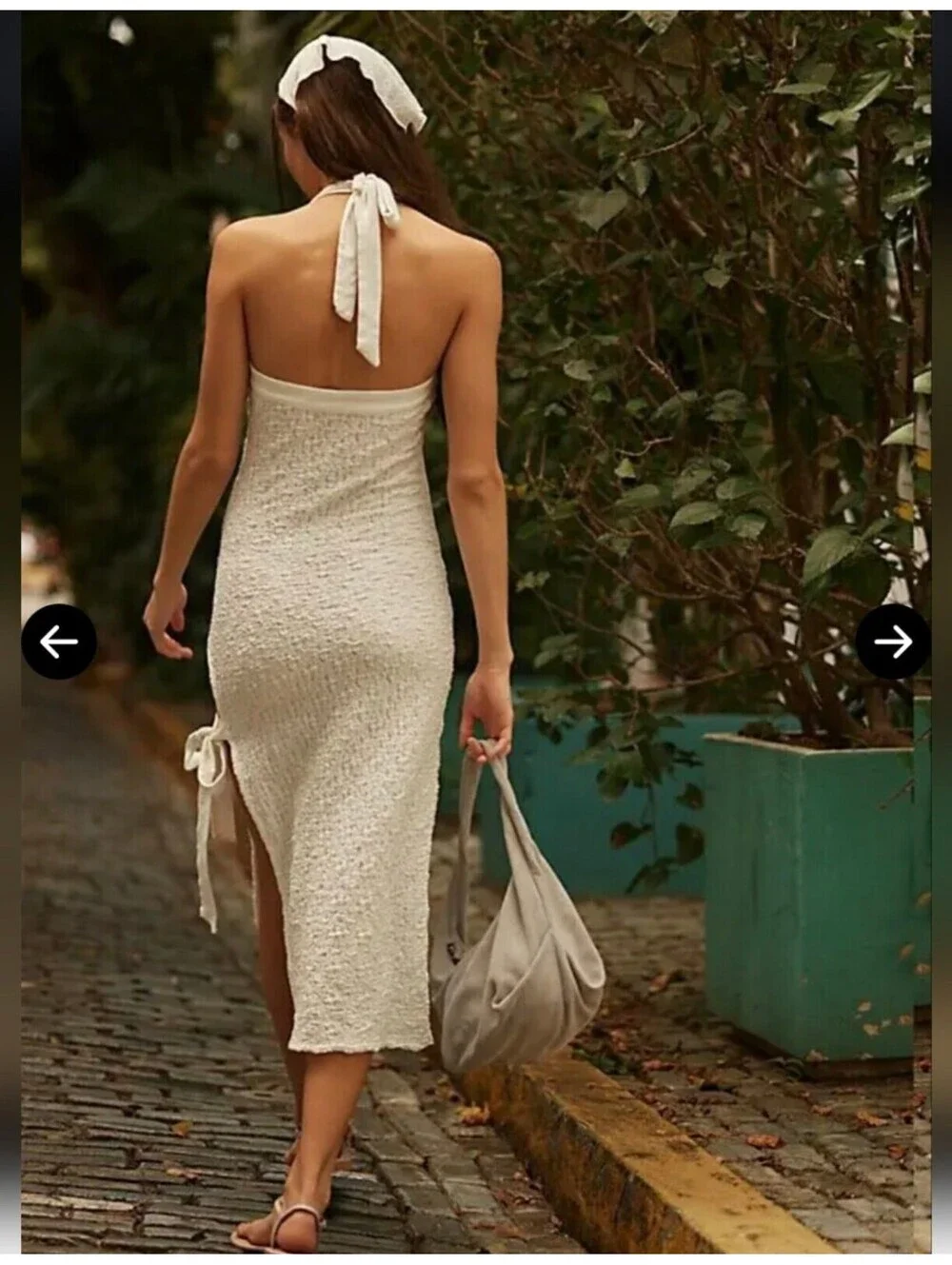 Free People Sea Foam Midi Dress. Size L #1313
